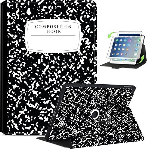 حافظة دوارة 360 درجة لجهاز iPad 10.2 بوصة الجيل 9/7/8 مع تنبيه/غفو تلقائي، عرض متعدد الزوايا، غطاء حماية ذكي بحامل بناتي لجهاز Apple iPad 9/7/8 Gen، Hummingbird in Kuwait