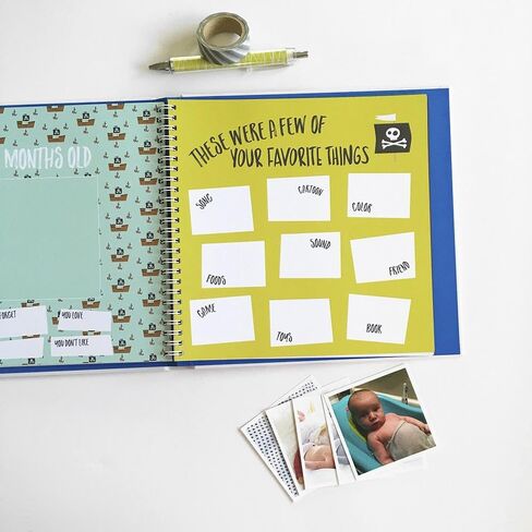 Lucy Darling Special Edition: Golden Blossom Memory Book - First Year Journal Album To Capture Precious Moments - Milestone Keepsake For Girl - Floral Themed Scrapbook Photo Book - Made In USA in Kuwait