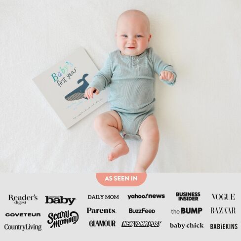 Lucy Darling Special Edition: Golden Blossom Memory Book - First Year Journal Album To Capture Precious Moments - Milestone Keepsake For Girl - Floral Themed Scrapbook Photo Book - Made In USA in Kuwait