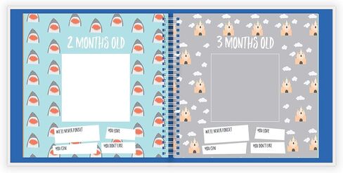 Lucy Darling Special Edition: Golden Blossom Memory Book - First Year Journal Album To Capture Precious Moments - Milestone Keepsake For Girl - Floral Themed Scrapbook Photo Book - Made In USA in Kuwait