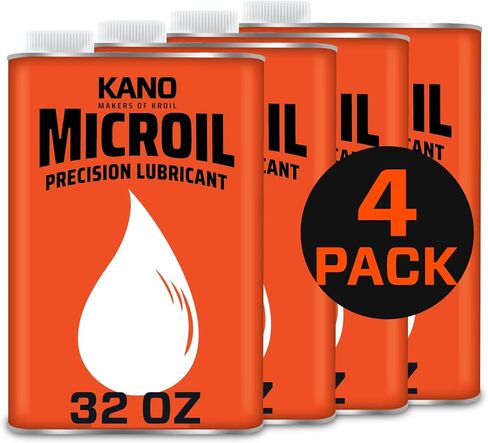 Kroil Microil Precision Lubricant (Liquid-1 Quart Can-Single) | Multipurpose Drip Oil for Long-Lasting Instrument Lubrication on Bearings, Firearms, Hinges, Chains, Small Mechanisms (MC161) in Kuwait
