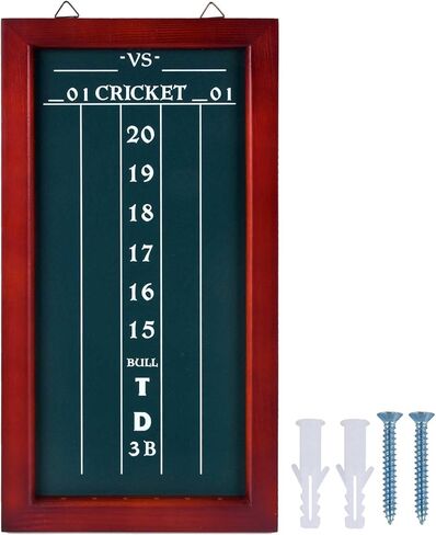 Dart Scoreboard, Chalk Dart Scoreboard for Dart Board Cricket & 01 Dart Games, Dart Board Scoreboard for Dart Scores (Excluding Chalk and Chalk) in Kuwait
