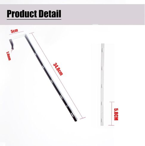 Over The Door Mirror Hanger, Adjustable Door Mirror Hanger Over The Door Mirror Hooks Perfect Height & Fit, 1Pair White Mirror Brackets Set Door Depth Door Mirror Hook 4-Level ( Not Included Mirror) in Saudi Arabia