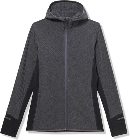Icebreaker Women's Descender Ls Zip Hood in Saudi Arabia