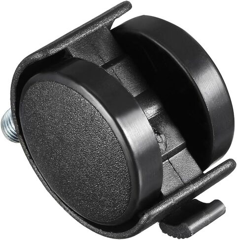 uxcell 8 Pcs 1.5 Inch Swivel Caster Wheels Nylon 360 Degree Threaded Stem Caster Wheel with Brake, M8 x 15mm, 33lb Capacity Each in Saudi Arabia