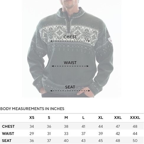 Dale of Norway Men's Long Sleeve Pullover Wool Sweater in Saudi Arabia