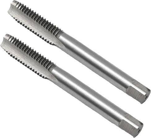 VIKKSAER M10 x 1.5mm Metric Machine Thread Tap 2PCs, H2 High Speed Steel Straight Flutes Screw, Tapping Threading Machinist Repair DIY Tools in Saudi Arabia