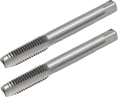 VIKKSAER M10 x 1.5mm Metric Machine Thread Tap 2PCs, H2 High Speed Steel Straight Flutes Screw, Tapping Threading Machinist Repair DIY Tools in Saudi Arabia