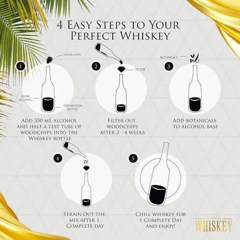 Whiskey Gifts for Men - Whiskey Making Kit - Whiskey Infusion Kit Gift Sets Men with Bottles, Wood Chips, Botanicals, Whiskey Stones - Whiskey Set Gifts for Men - Bourbon Kit Mens Gift Set in Saudi Arabia