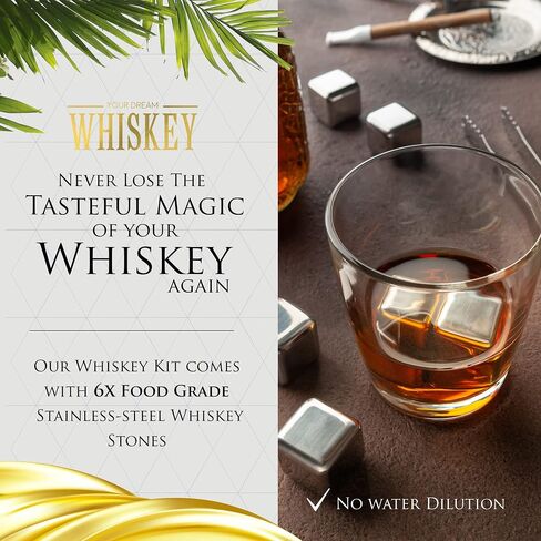 Whiskey Gifts for Men - Whiskey Making Kit - Whiskey Infusion Kit Gift Sets Men with Bottles, Wood Chips, Botanicals, Whiskey Stones - Whiskey Set Gifts for Men - Bourbon Kit Mens Gift Set in Saudi Arabia