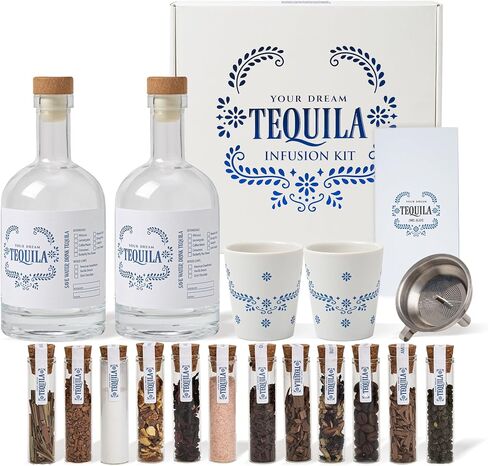 Whiskey Gifts for Men - Whiskey Making Kit - Whiskey Infusion Kit Gift Sets Men with Bottles, Wood Chips, Botanicals, Whiskey Stones - Whiskey Set Gifts for Men - Bourbon Kit Mens Gift Set in Saudi Arabia