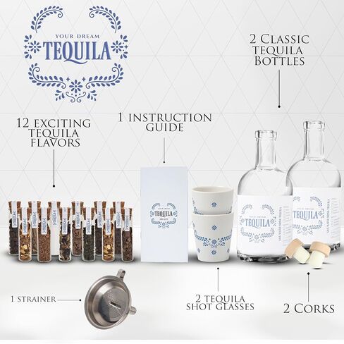Whiskey Gifts for Men - Whiskey Making Kit - Whiskey Infusion Kit Gift Sets Men with Bottles, Wood Chips, Botanicals, Whiskey Stones - Whiskey Set Gifts for Men - Bourbon Kit Mens Gift Set in Saudi Arabia