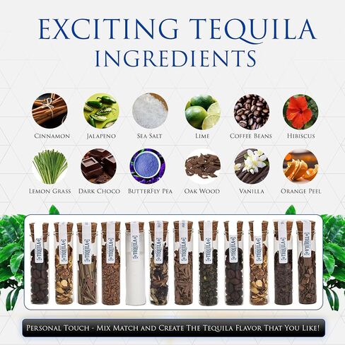 Whiskey Gifts for Men - Whiskey Making Kit - Whiskey Infusion Kit Gift Sets Men with Bottles, Wood Chips, Botanicals, Whiskey Stones - Whiskey Set Gifts for Men - Bourbon Kit Mens Gift Set in Saudi Arabia