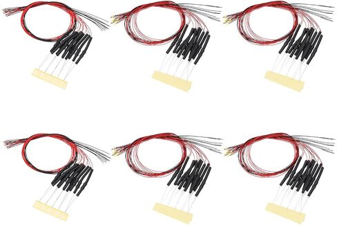 PATIKIL 12-18V 0603 Pre Wired LED Set,120Pcs 7.8" Pre-soldered Micro Surface Mount Device Light Emitting Diodes with Edge for Home Decor Model Build,Colorful in Kuwait