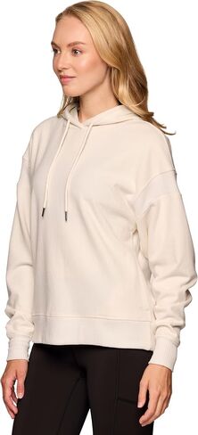RBX Women's Waffle Knit Hoodie in Regular and Plus Sizes, Midweight Long Sleeve Thermal Relaxed Fit Sweatshirt with Pockets in Saudi Arabia