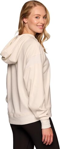 RBX Women's Waffle Knit Hoodie in Regular and Plus Sizes, Midweight Long Sleeve Thermal Relaxed Fit Sweatshirt with Pockets in Saudi Arabia