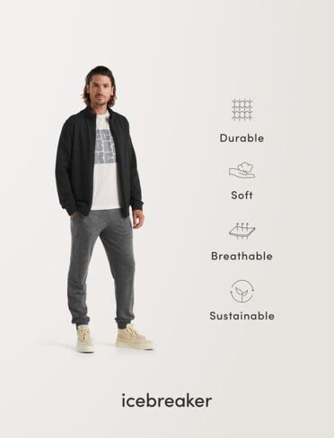 Icebreaker Men's Central Classic Ls Zip Hoodie in Saudi Arabia