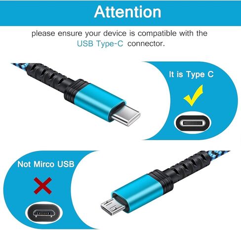 10FT Motorola USB C Cable Fast Charging for Moto Razr 50 Ultra 2024,Moto Edge 50 Pro Ultra,Moto G Stylus/Play/Power 2024/Moto G 5G,USB A to USB Type C Android Phone Car Cord for Google Pixel 9Pro XL/8 in Saudi Arabia
