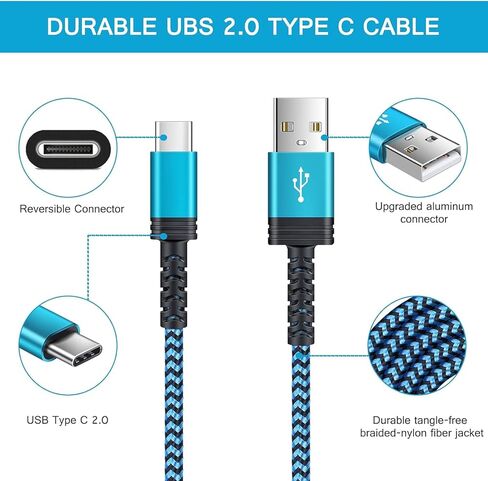 10FT Motorola USB C Cable Fast Charging for Moto Razr 50 Ultra 2024,Moto Edge 50 Pro Ultra,Moto G Stylus/Play/Power 2024/Moto G 5G,USB A to USB Type C Android Phone Car Cord for Google Pixel 9Pro XL/8 in Saudi Arabia