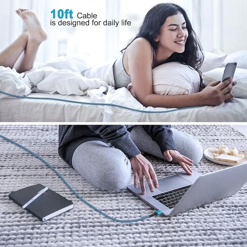 10FT Motorola USB C Cable Fast Charging for Moto Razr 50 Ultra 2024,Moto Edge 50 Pro Ultra,Moto G Stylus/Play/Power 2024/Moto G 5G,USB A to USB Type C Android Phone Car Cord for Google Pixel 9Pro XL/8 in Saudi Arabia