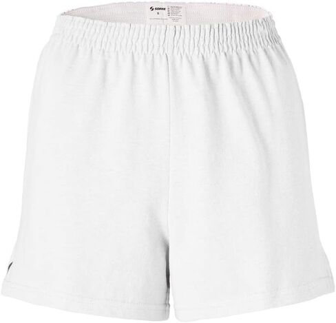 شورت Soffe Active للنساء: الموضة العصرية (الولايات المتحدة، ألفا، X-Small، عادي، عادي، أبيض) in Kuwait