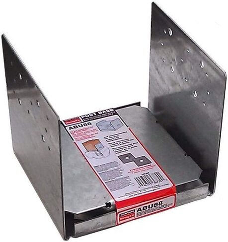 Simpson Strong Tie ABU88Z ZMAX Galvanized 14-Gauge 8x8 Adjustable Post Base 4-per Box in Saudi Arabia