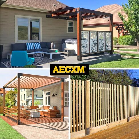 قاعدة عمود 6 بوصة × 6 بوصة (في الواقع 5.5 بوصة × 5.5 بوصة)، دعامة حامل عمود سياج شديد التحمل على شكل حرف U، دعامة عمود خرسانية مبللة، لسور سطح السفينة، والأسوار، وشرفات المراقبة، مرساة عمود خرسانية مبللة (رمادي داكن-2 عبوة) in Kuwait