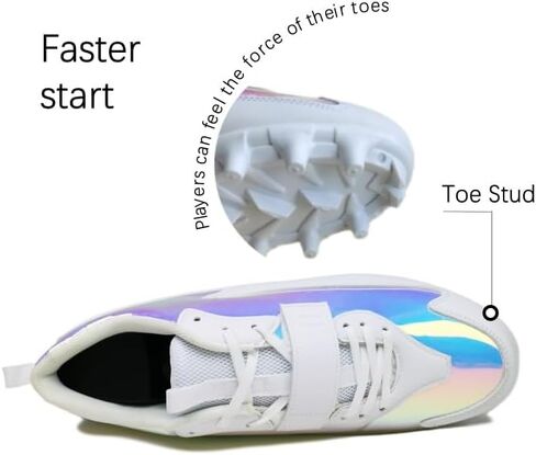 Glitter Flag Football Cleats,Men,Women，Girl，Large Size,Change Color in Saudi Arabia