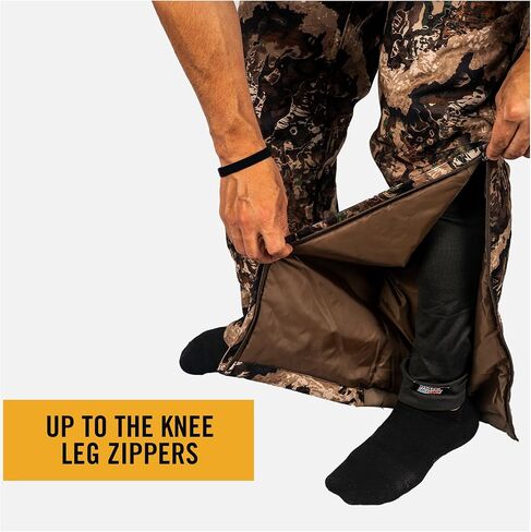 سراويل صيد مموهة للرجال من HOT SHOT، ملابس صيد مموهة مقاومة للماء معزولة طوال اليوم للطقس البارد in Kuwait