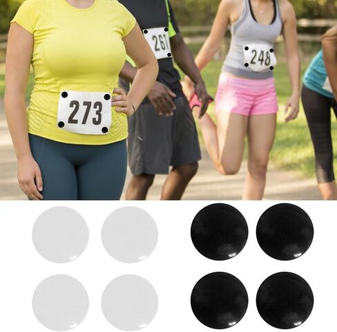 4 Pcs Marathon Race Number Magnetic Race Bib Holders Running Fix Clips Buckle Running Waist Packs Activity and Fitness Trackers Running Waist Packs Activity and Fitness Trackers in Saudi Arabia