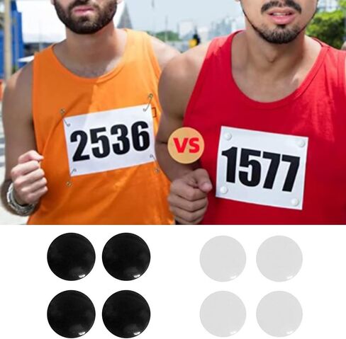 4 Pcs Marathon Race Number Magnetic Race Bib Holders Running Fix Clips Buckle Running Waist Packs Activity and Fitness Trackers Running Waist Packs Activity and Fitness Trackers in Saudi Arabia