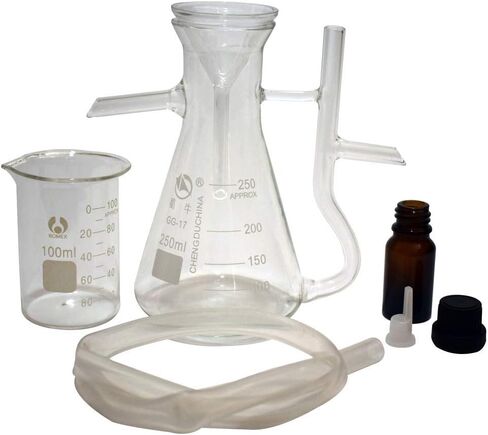 New Home Essential Oil and Hydrosol Water Receiver-Separator Lab Kits 250ml-5000ml Used on The Essential Oil Distillation Kits (250ml) in Saudi Arabia