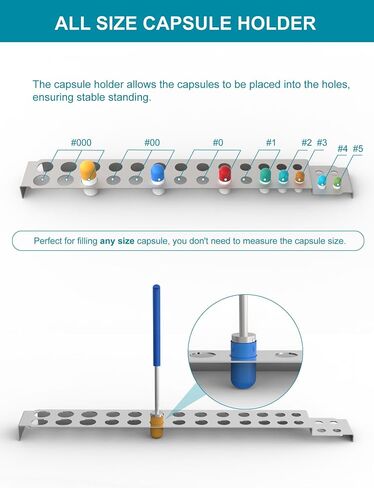 Versatile Lab Tools kit - Home & Labs Supplies with Empty Funnel Tray and Spoon Scoops Spatula Tamper Quickly Maker All Size 000 00 0 1 2 3 4 5 in Kuwait