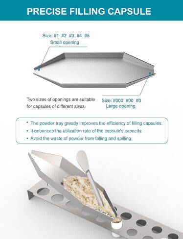 Versatile Lab Tools kit - Home & Labs Supplies with Empty Funnel Tray and Spoon Scoops Spatula Tamper Quickly Maker All Size 000 00 0 1 2 3 4 5 in Kuwait