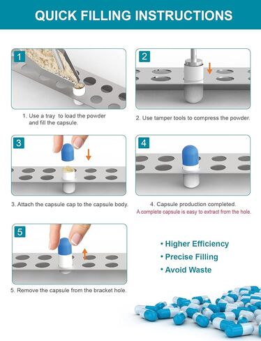 Versatile Lab Tools kit - Home & Labs Supplies with Empty Funnel Tray and Spoon Scoops Spatula Tamper Quickly Maker All Size 000 00 0 1 2 3 4 5 in Kuwait