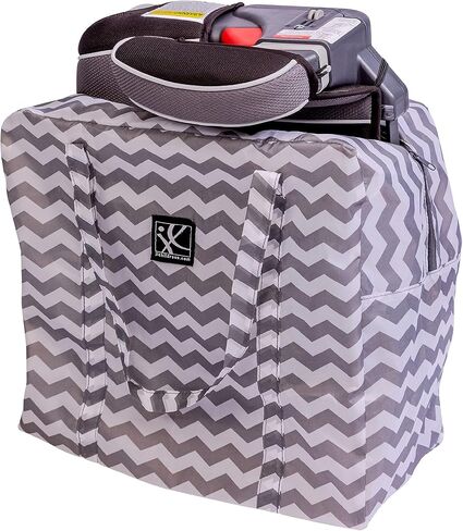 J.L. Childress Spinner Wheelie Deluxe Car Seat Travel Bag - Car Seat Carrier with 360 Degree Wheels - Smooth Rolling, Water Resistant - Universal Car Seat Gate Check Bag for Airport, Black in Saudi Arabia
