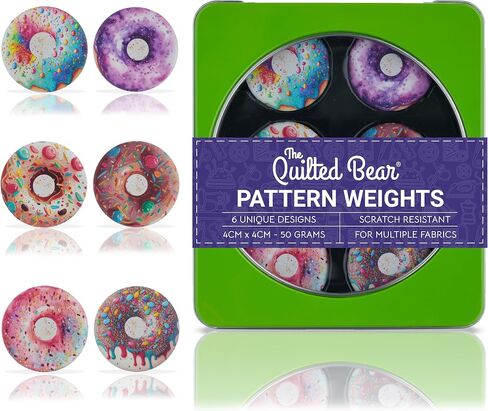 The Quilted Bear Fabric & Paper Pattern Weight Set, Funky Fruit in Saudi Arabia