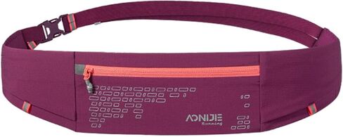 AONIJIE Running Waist Bag Large-capacity Water-repellent Running Hydration Belt Unisex Suitable for Mountain and Running (Piano black,One Size) in Kuwait