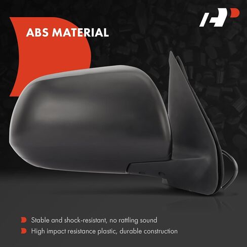 A-Premium Passenger Side Power Door Mirror - Compatible with Toyota Tacoma 2012 2013 2014 2015 - Non-Heated Manual Folding Black Outside Rear View Mirror - Replace# 8791004201 in Saudi Arabia