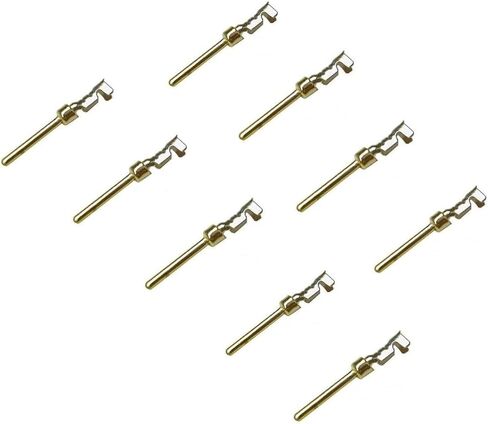 CompuCablePlusUSA.com Best DB9 Female Connector Kit, DB9 Female Crimp Type with Metal Hood + 9 Gold Plated Pro D-Sub Female Pins + Strain Relief Grommet, Most Complete DB9 Connector Kit Set in Kuwait