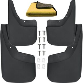 Mud Flaps Compatible with Dodge ram 1500 2019 2022 2021 2022 2023 with OEM Fender Flares No Drilling Required Mudflaps Accessories