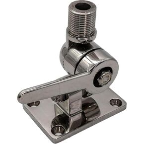 MARINE CITY 316 Grade Stainless Steel Adjustable Antenna Base with 1"-14 Threads