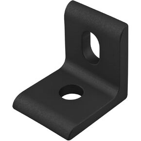 8020, 4265, 10 Series, Aluminum 2 Hole Slotted Inside Corner Bracket 90 Degree Angle Bracket for 80/20 T Slot Extruded Aluminum Extrusion (Clear Anodize, 10 Pack)
