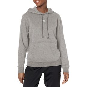 adidas Originals womens Adicolor Essentials Fleece Hoodie Hooded Sweatshirt, Medium Grey Heather, X-Small US