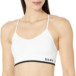 حمالة صدر للجري واليوجا بحزام سباغيتي لدعم الأداء للسيدات من DKNY
