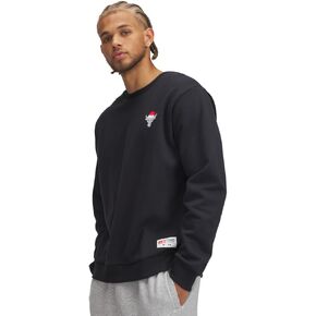 Under Armour Men's Project Rock Red One Sleighin Gains Crew Neck Sweatshirt