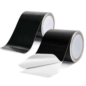 Waterproof Repair Tape for Fabric, Awning, RV Awning Roof, Underbelly, Tarp, Tent, Sail and Boat Cover Outdoor Repair Patch, Heavy Duty, UVproof, Multipurpose Black (4 inches x 32FT)