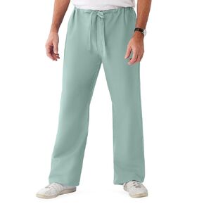 بنطال Medline ComfortEase للجنسين برباط خصر قابل للعكس، Seaspray، مقاس X-Large، درزة داخلية عادية