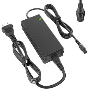42V 2A Charger PowerFast 3-Prong Inline Connector for 36V Pocket Mod, Sports Mod Lithium Battery, Electric Scooter Battery Charger