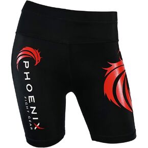 Ladies Rise Vale Tudo Shorts for MMA No Gi Grappling Muay Thai Kickboxing Workout Shorts